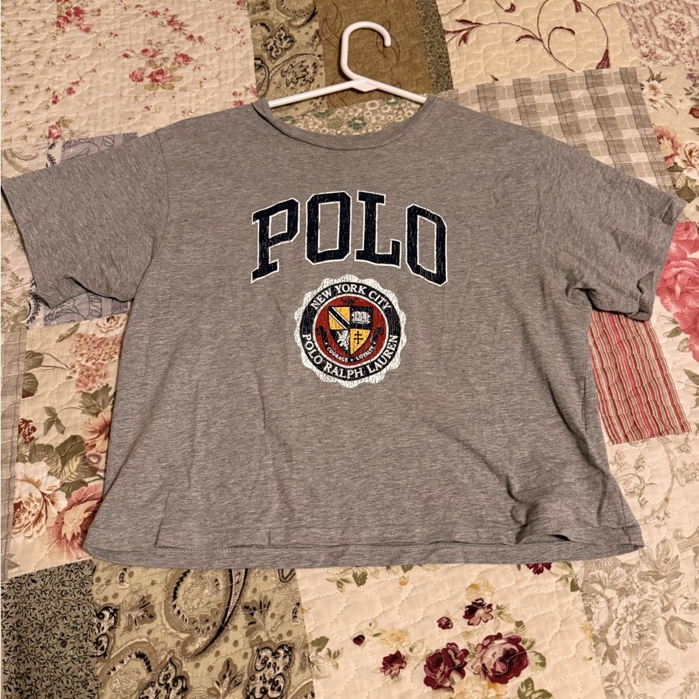 Polo by Ralph Lauren Kids Gray Graphic Tee